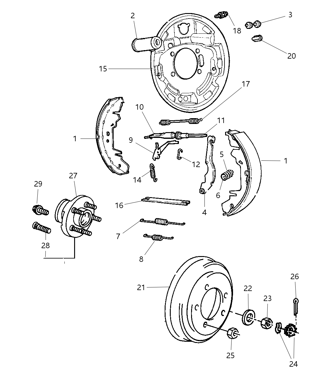 Mopar 5019407AA Drum-Brake