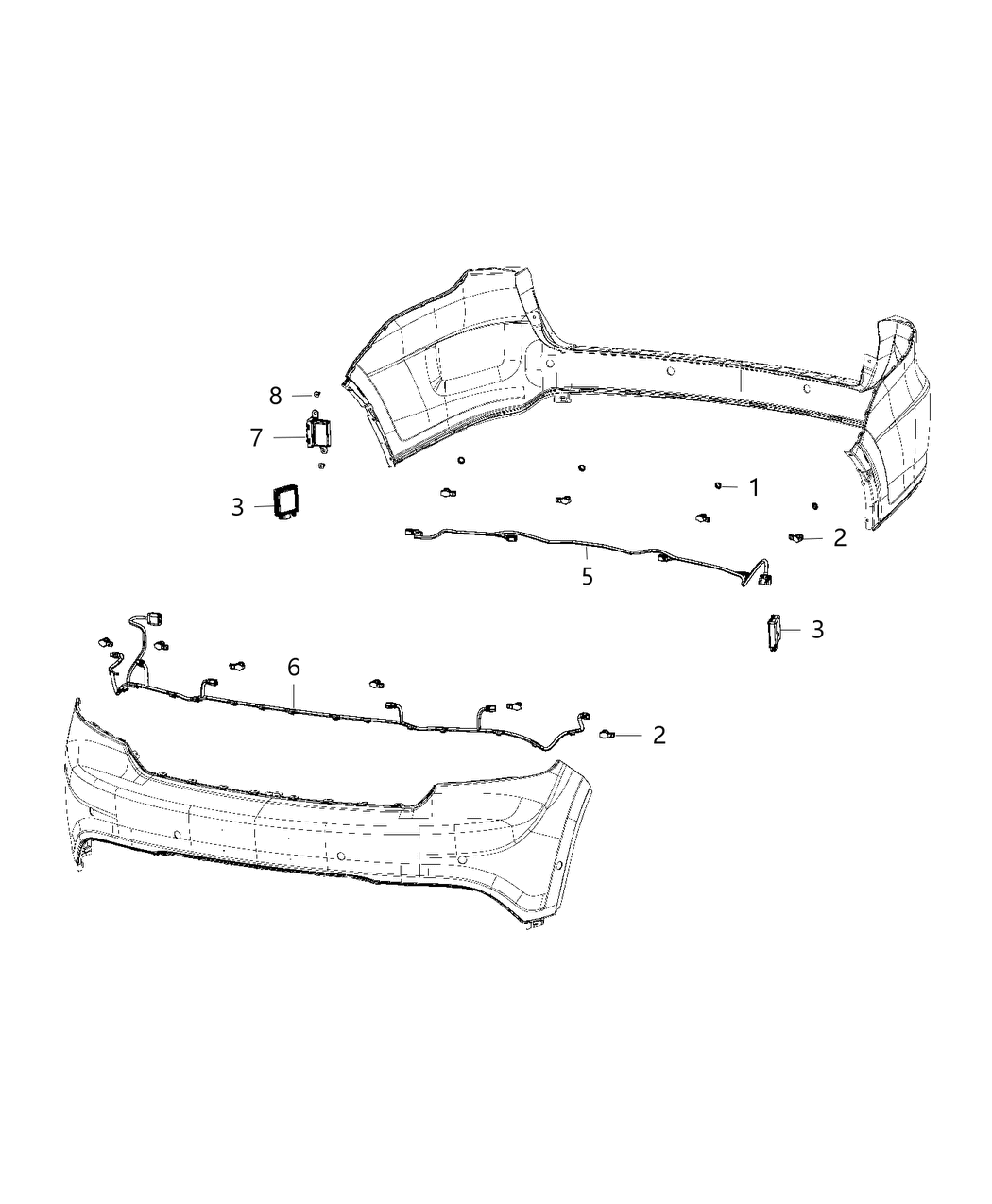 Mopar 68311370AA Wiring-Front FASCIA