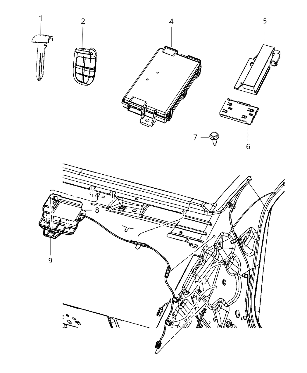 Mopar 68172580AA Receiver-Hub