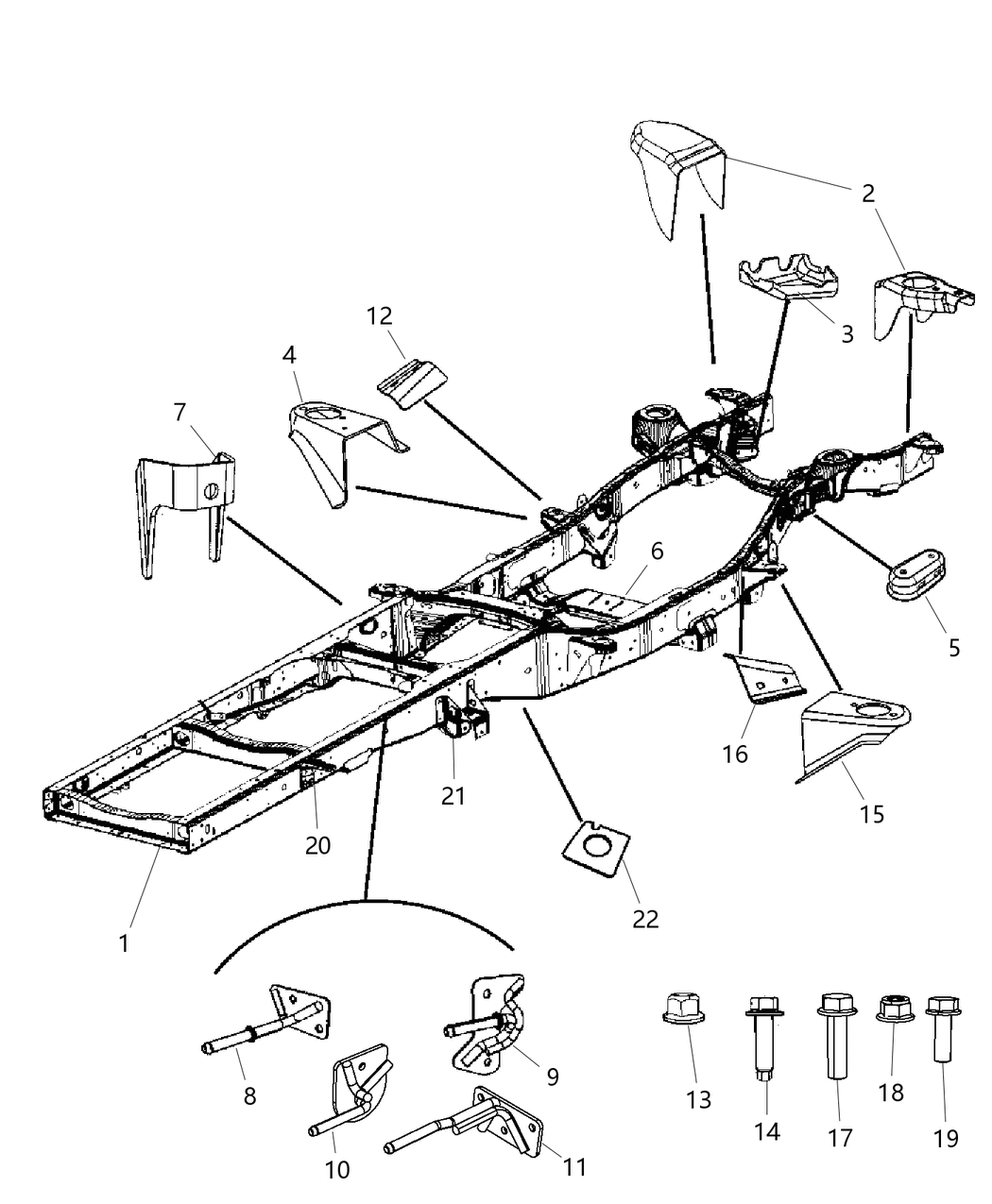 Mopar 68371525AA Frame-Chassis