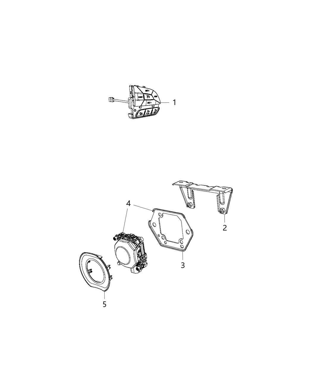 Mopar 68253155AG Sensor-Adaptive Speed Control MODU