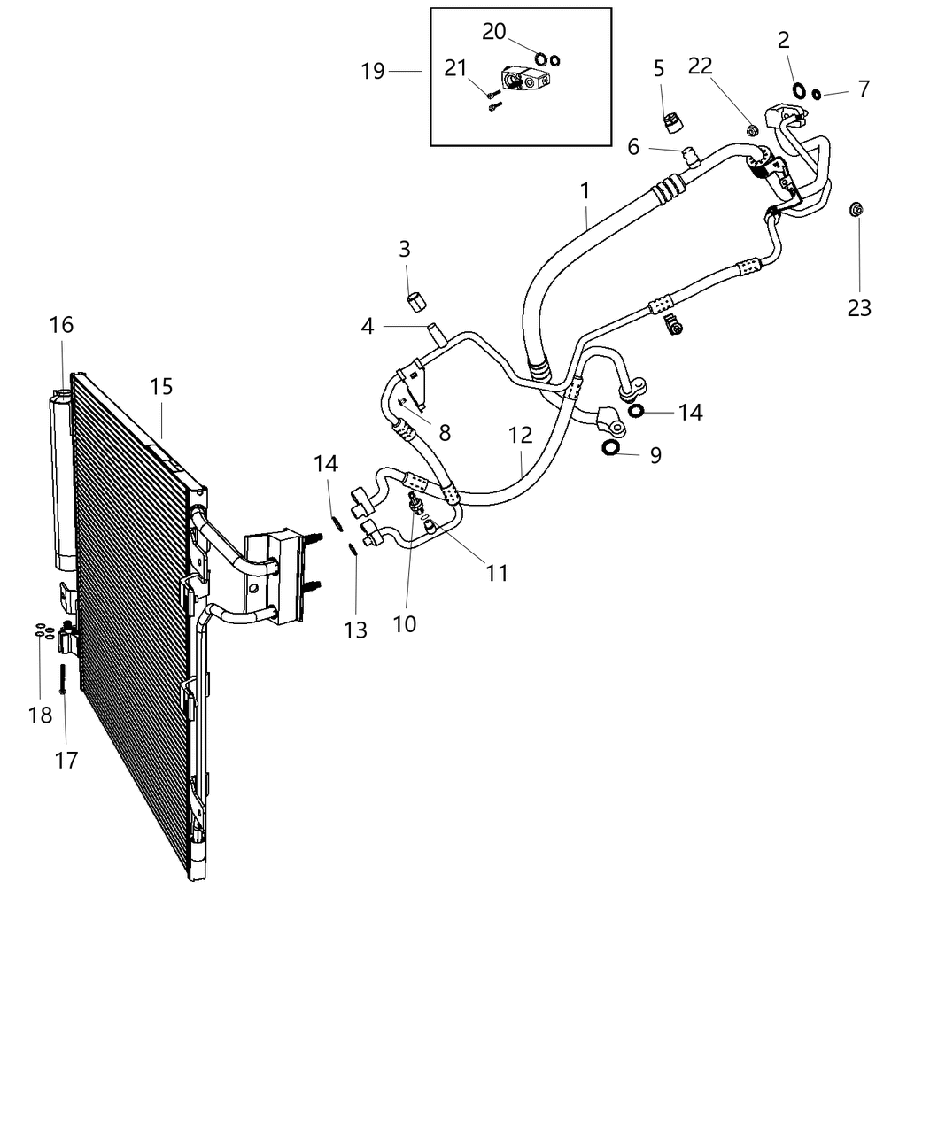 Mopar 68299871AA Line-A/C Suction And Liquid