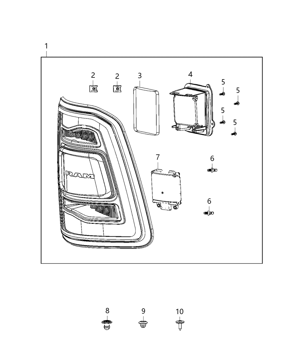 Mopar 68262531AG Lamp-Tail