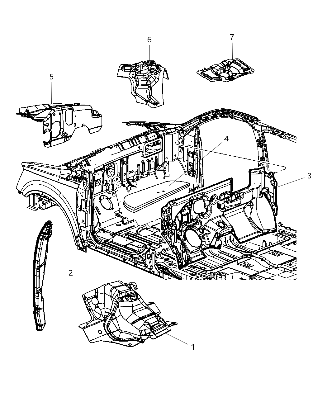 Mopar 5028592AD SILENCER-Dash Panel-Interior