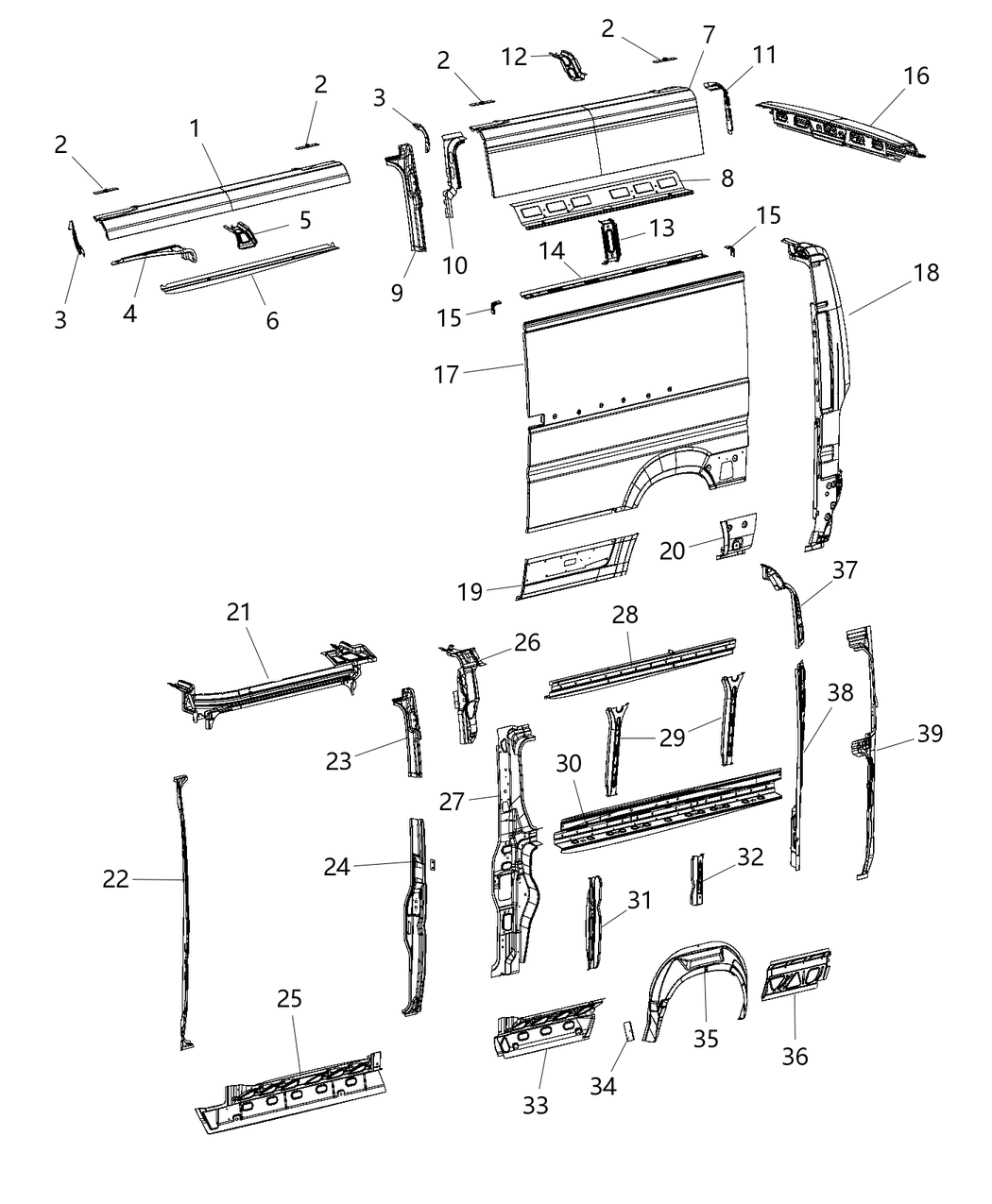 Mopar 68212657AB Track-Sliding Door