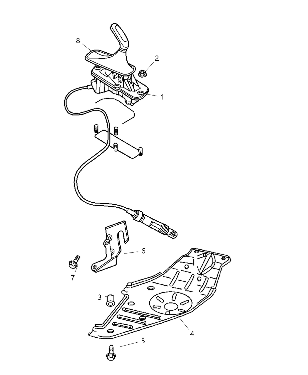 Mopar 52128942AC SHIFTER-Transfer Case