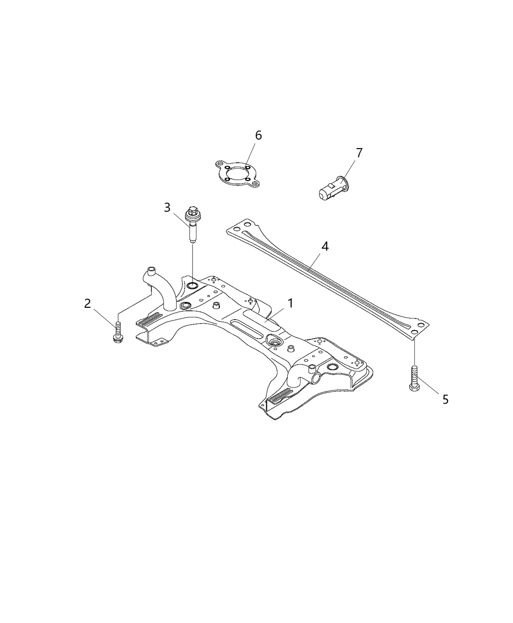 Mopar 68377705AA XMEMBER-Front Suspension