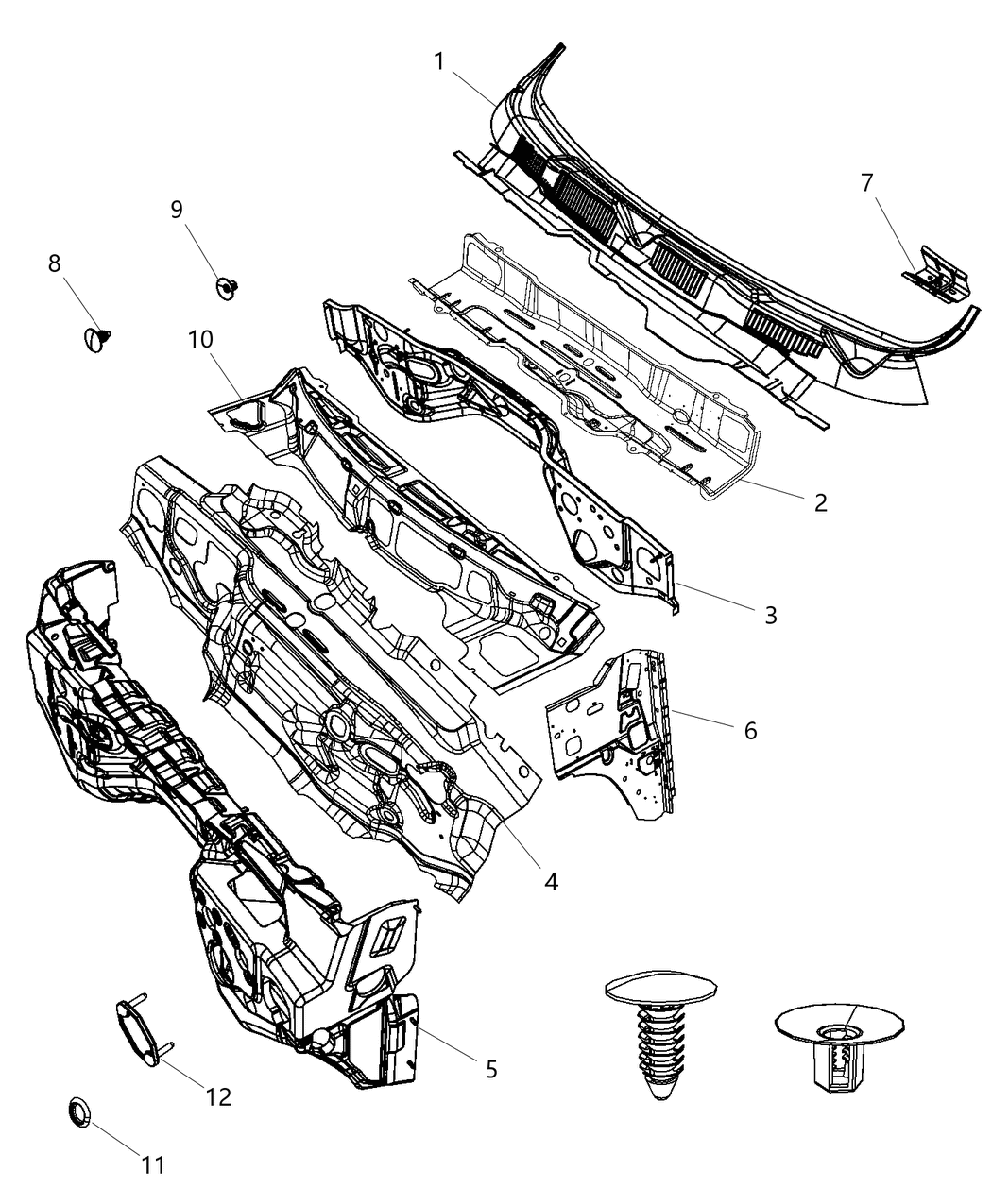 Mopar 68204728AB Pad-Dash Panel