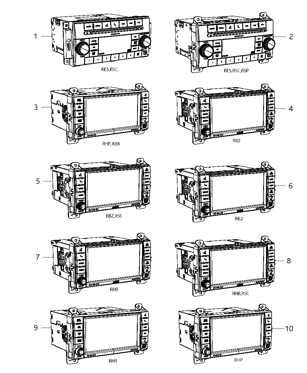 Mopar 5091344AC Radio-Multi Media