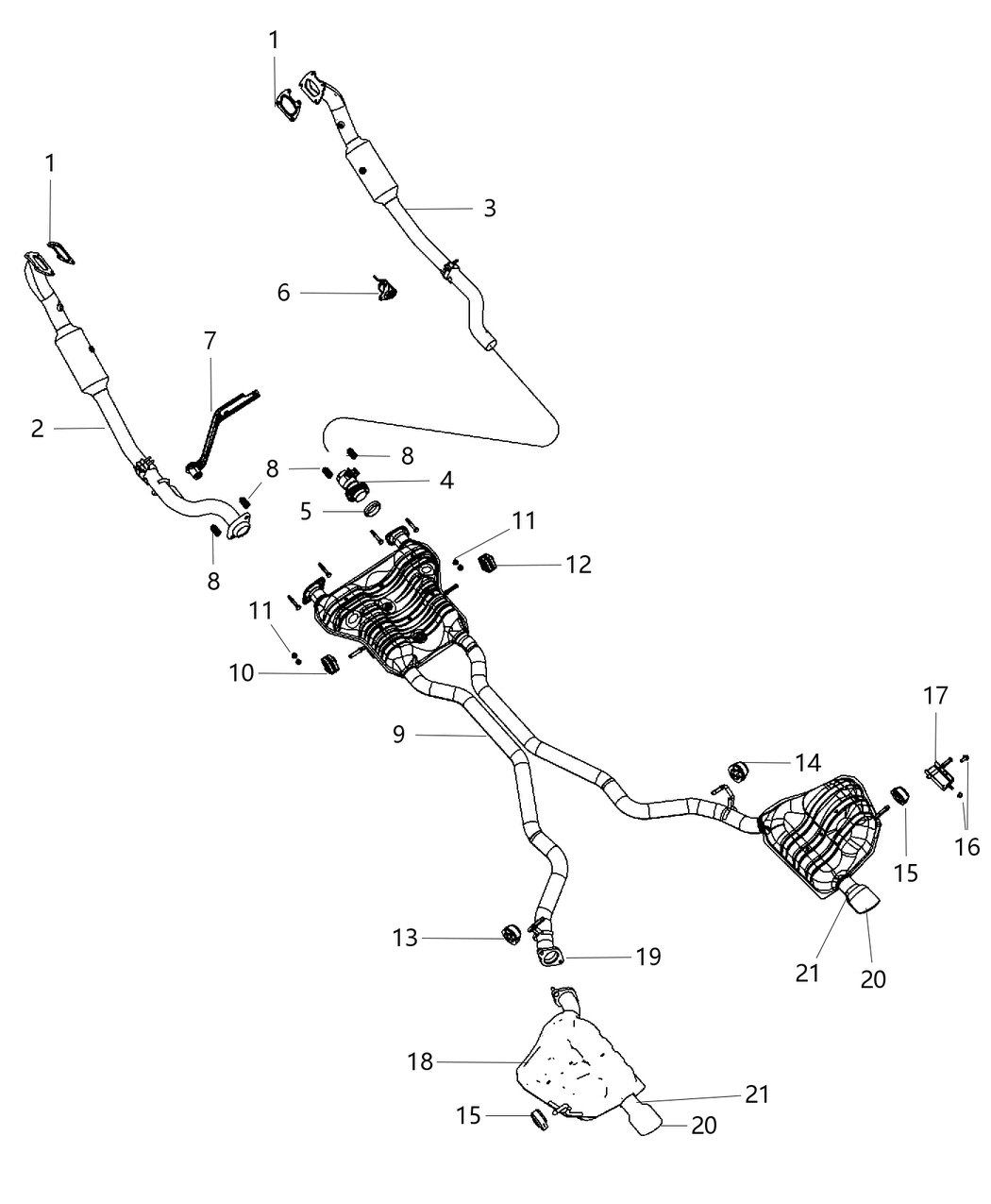 Mopar 52022411AC Resonator-Exhaust