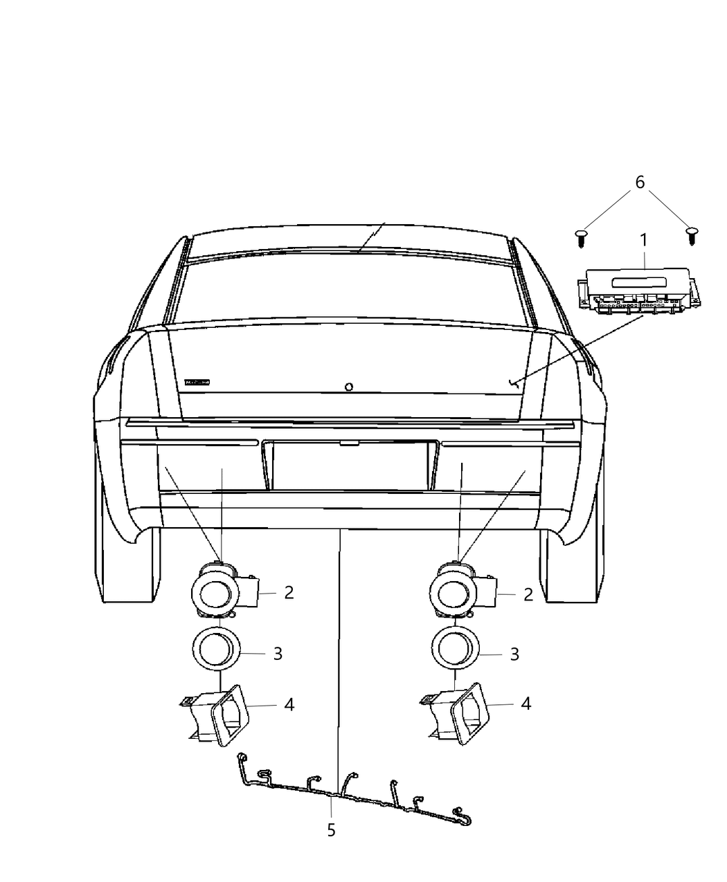 Mopar 5MK60NRVAB Sensor-Park Assist