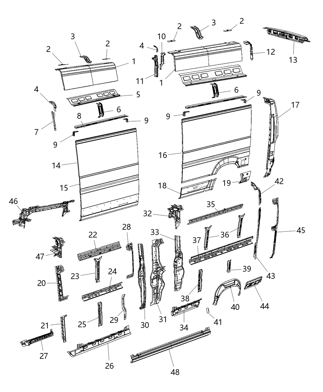 Mopar 68207338AB REINFMNT-C-Pillar