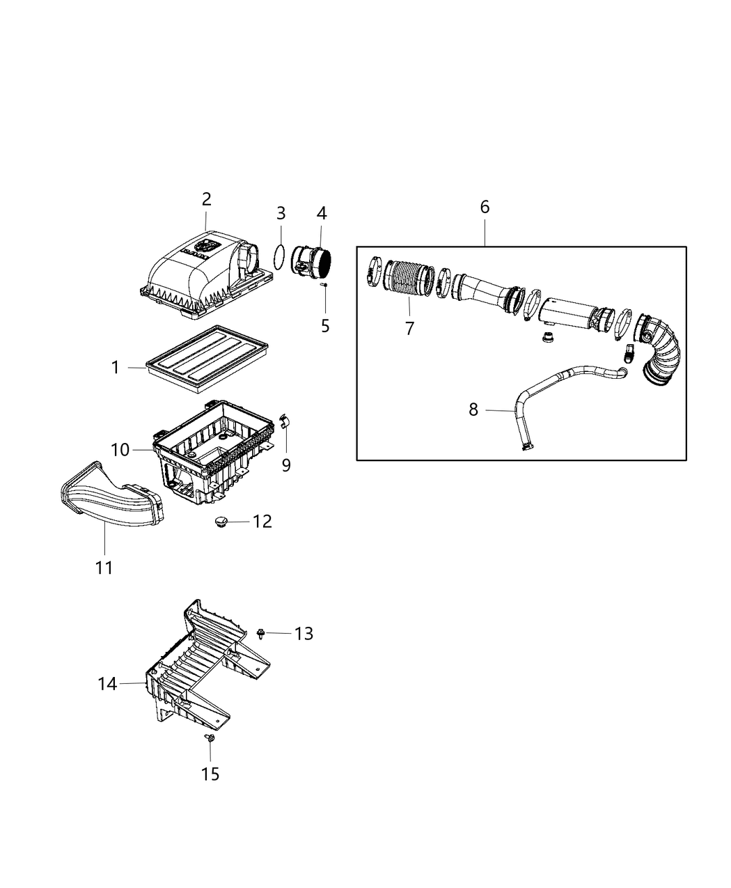 Mopar 68190706AA Ambient Air Duct