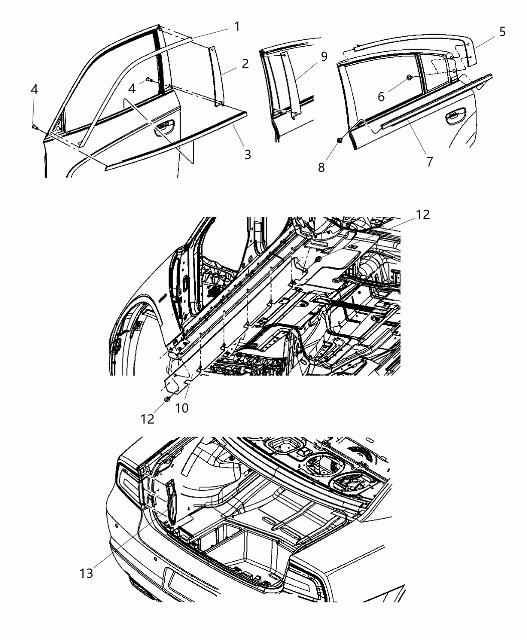 Mopar 57010506AK Molding-Day Light Opening