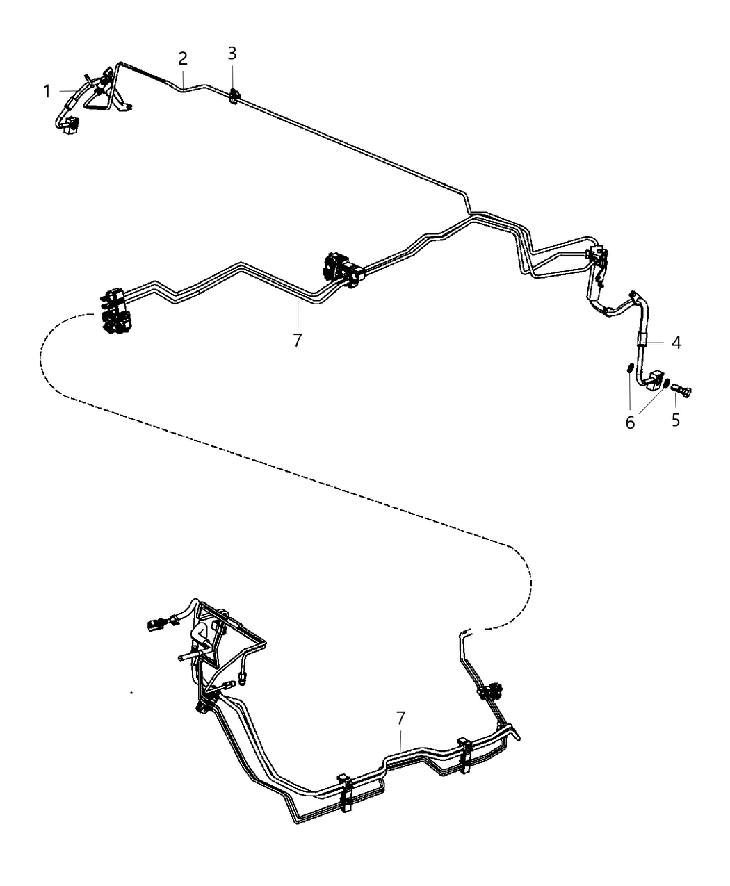 Mopar 68257945AF Hose-Brake