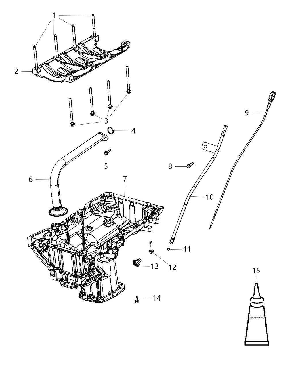 Mopar 68332785AA Pan-Oil