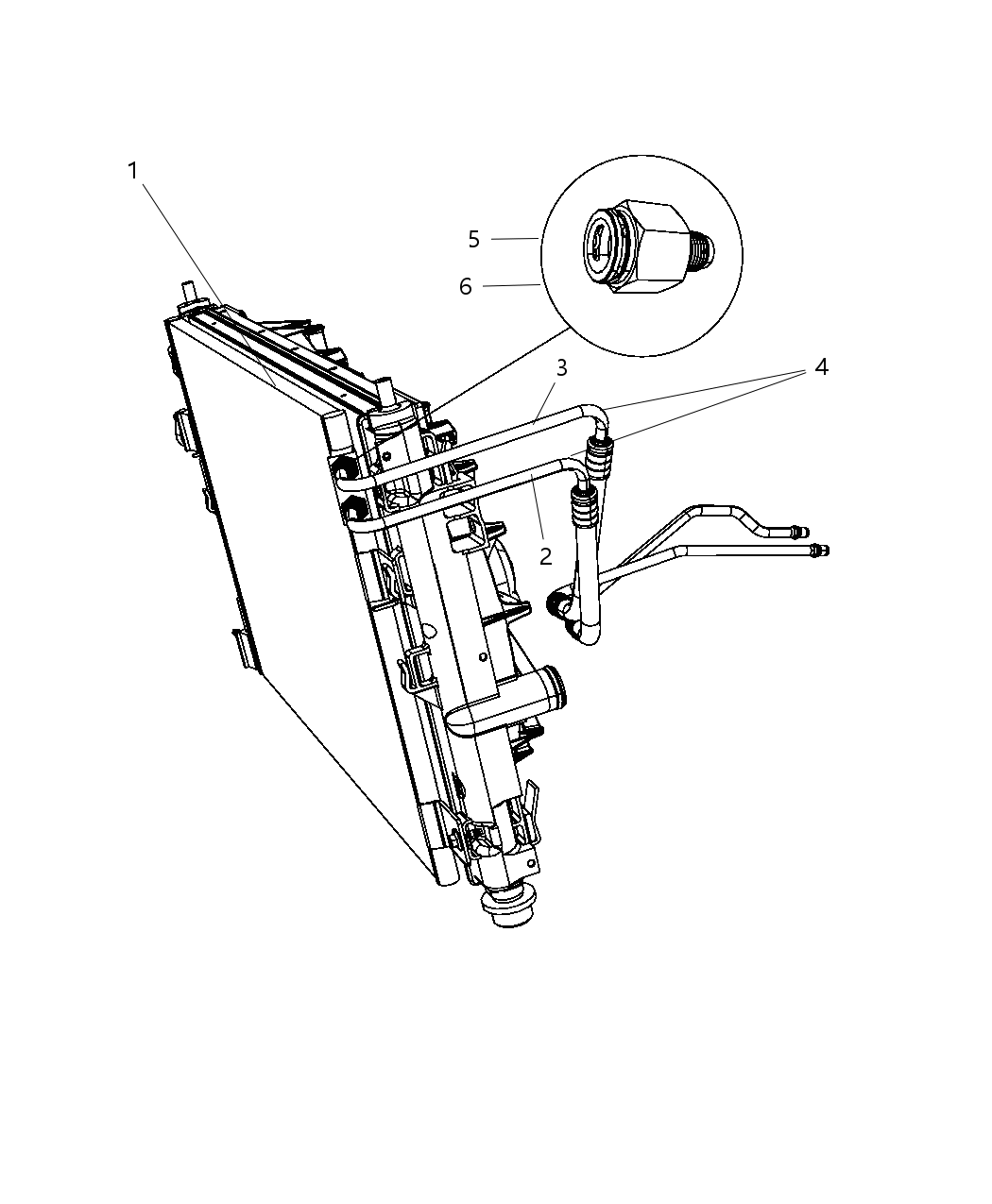 Mopar 5058465AB Hose-Transmission Oil Return