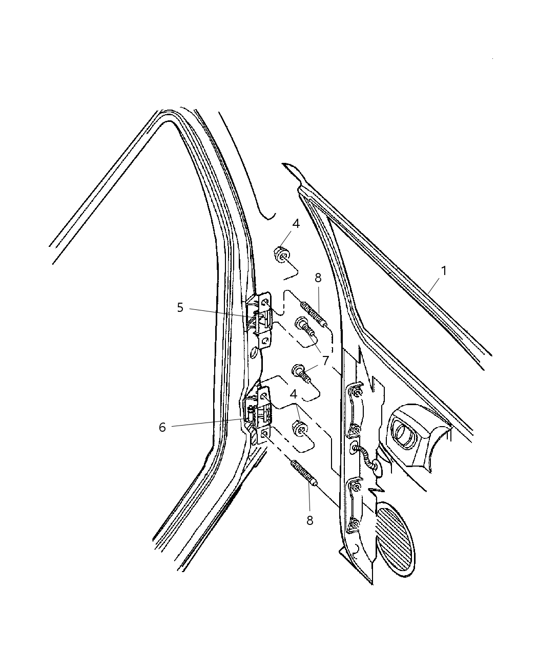 Mopar 55257164AB Door-Rr