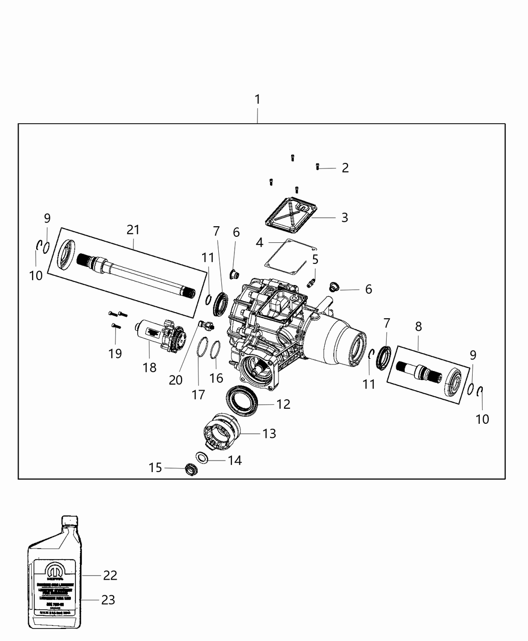 Mopar 5106270AE Differential-Rear Axle