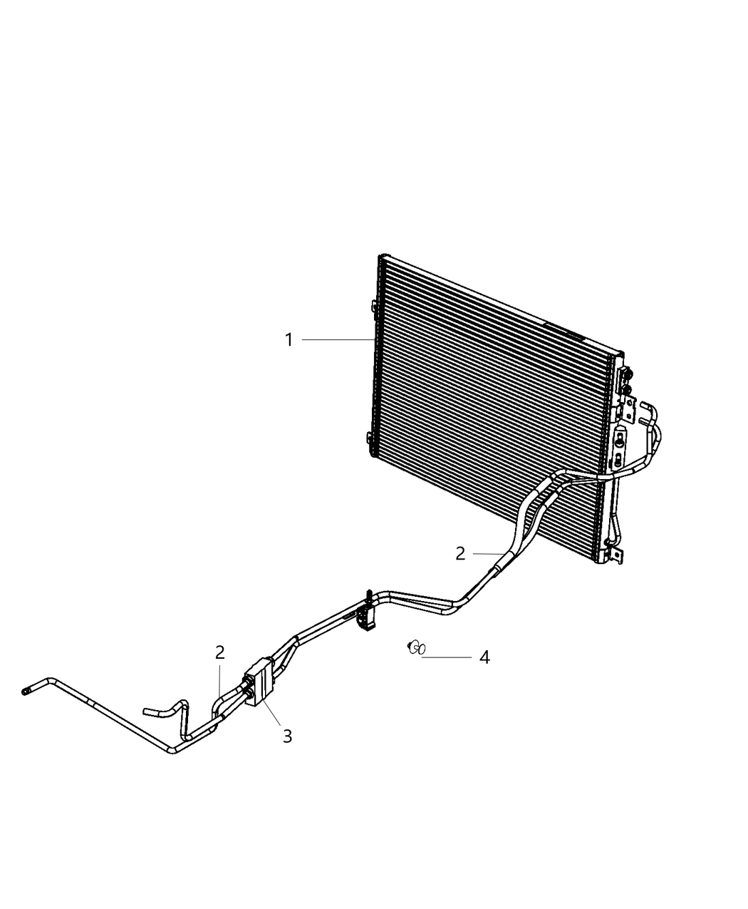 Mopar 68249708AA Tube-Oil Cooler Pressure And Ret