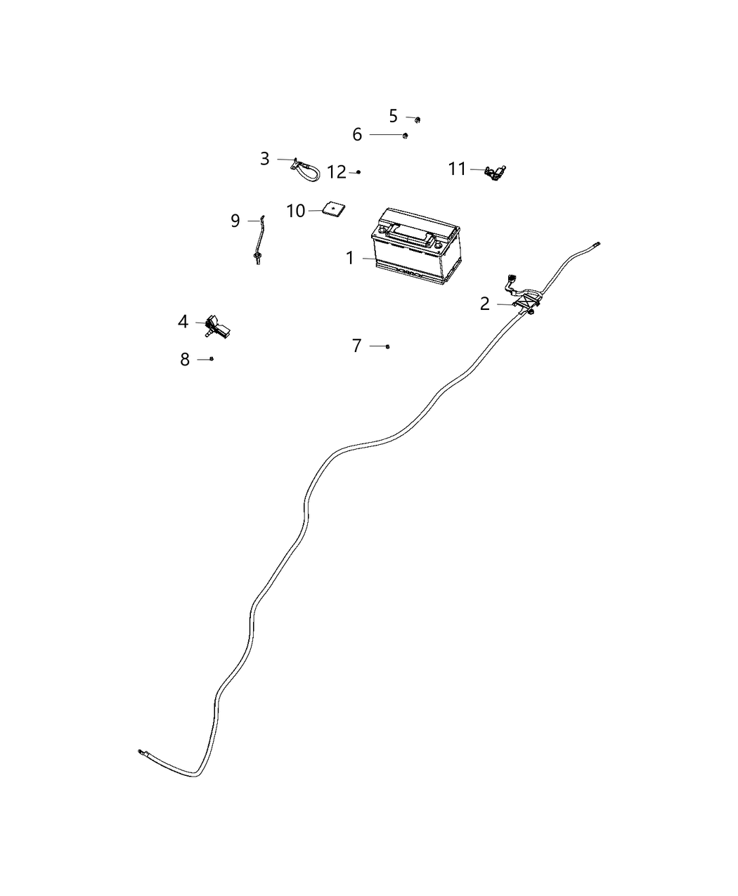 Mopar 56029777AA Sensor-Battery