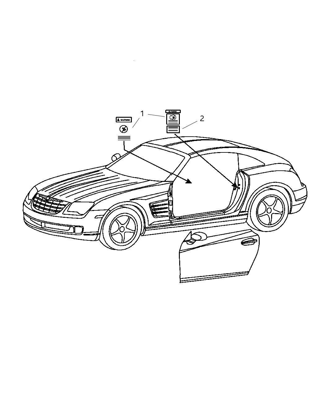 Mopar 50010162AA Label-Tire Pressure