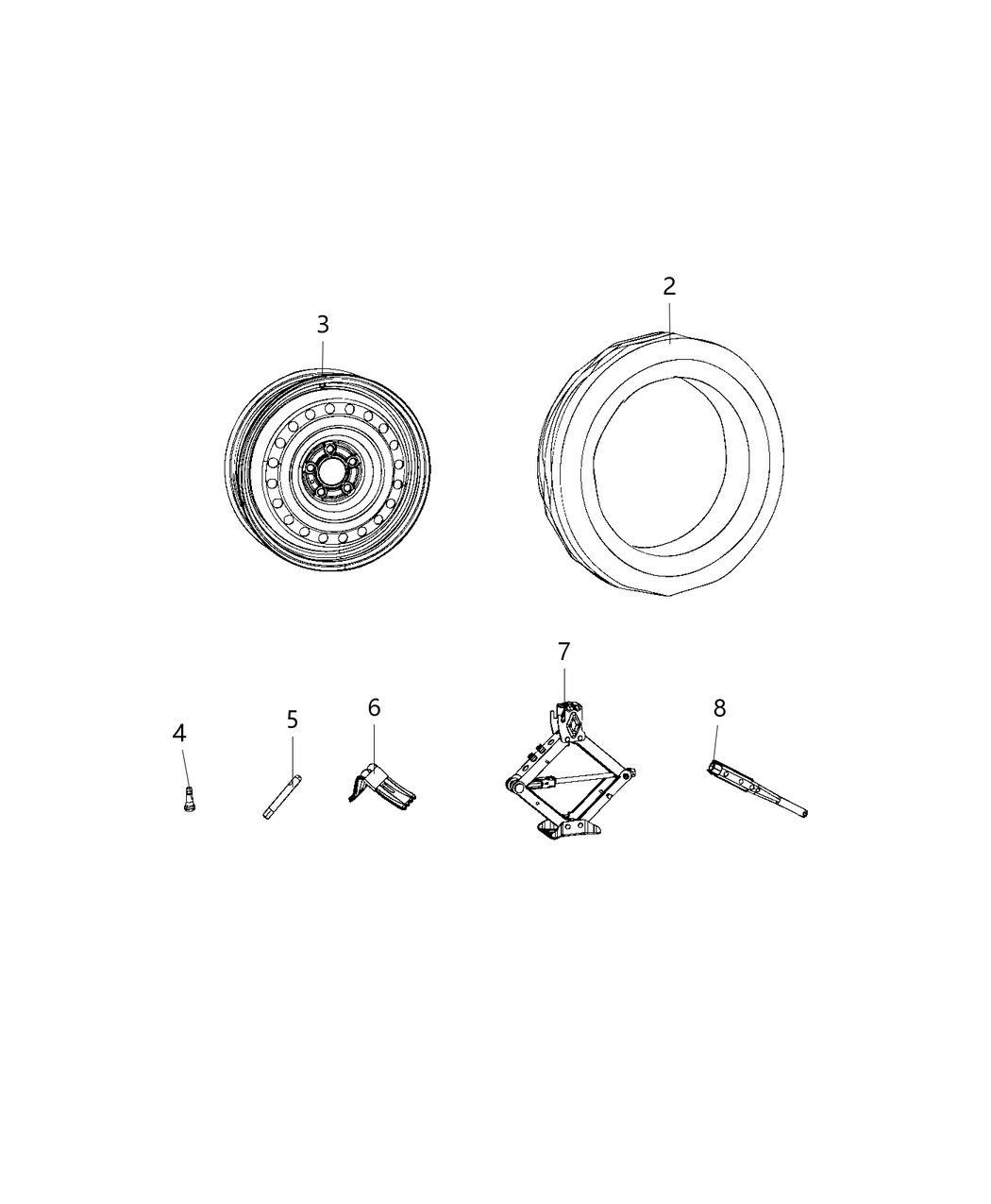 Mopar 68144076AF Jack-Scissors