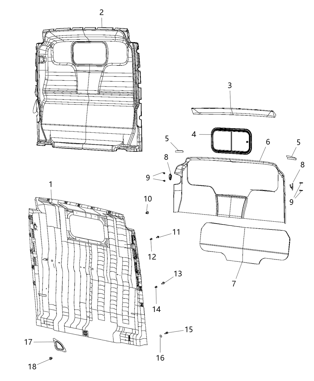 Mopar 68109635AA Panel-Cargo