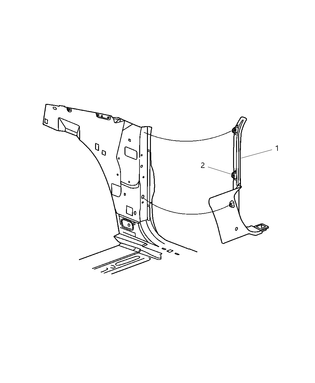 Mopar TW38TL2AC Panel-COWL