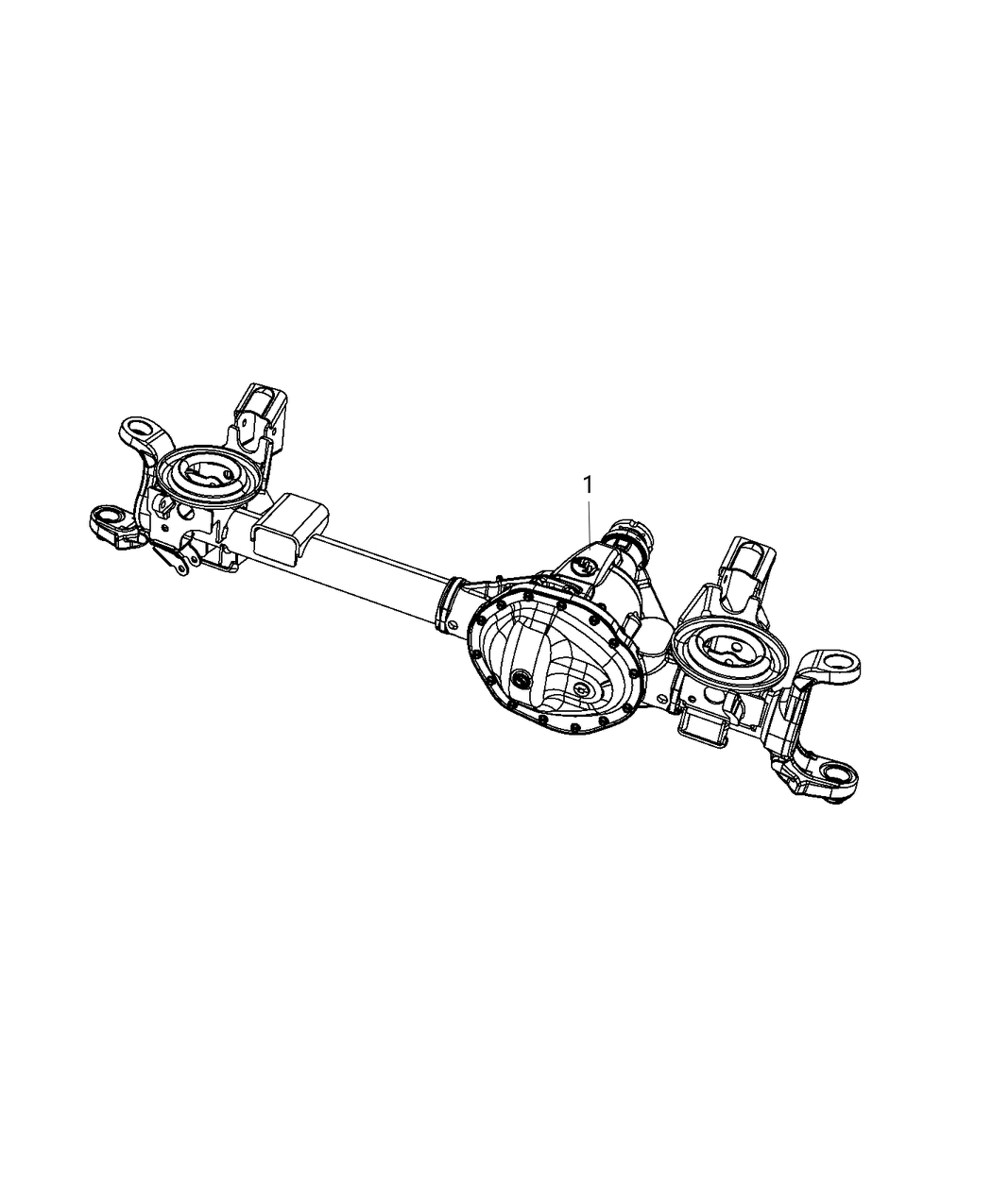 Mopar 68188017AD Axle-Front Complete