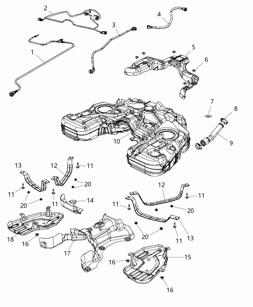 Mopar 68212661AE Wiring-Fuel Tank Jumper