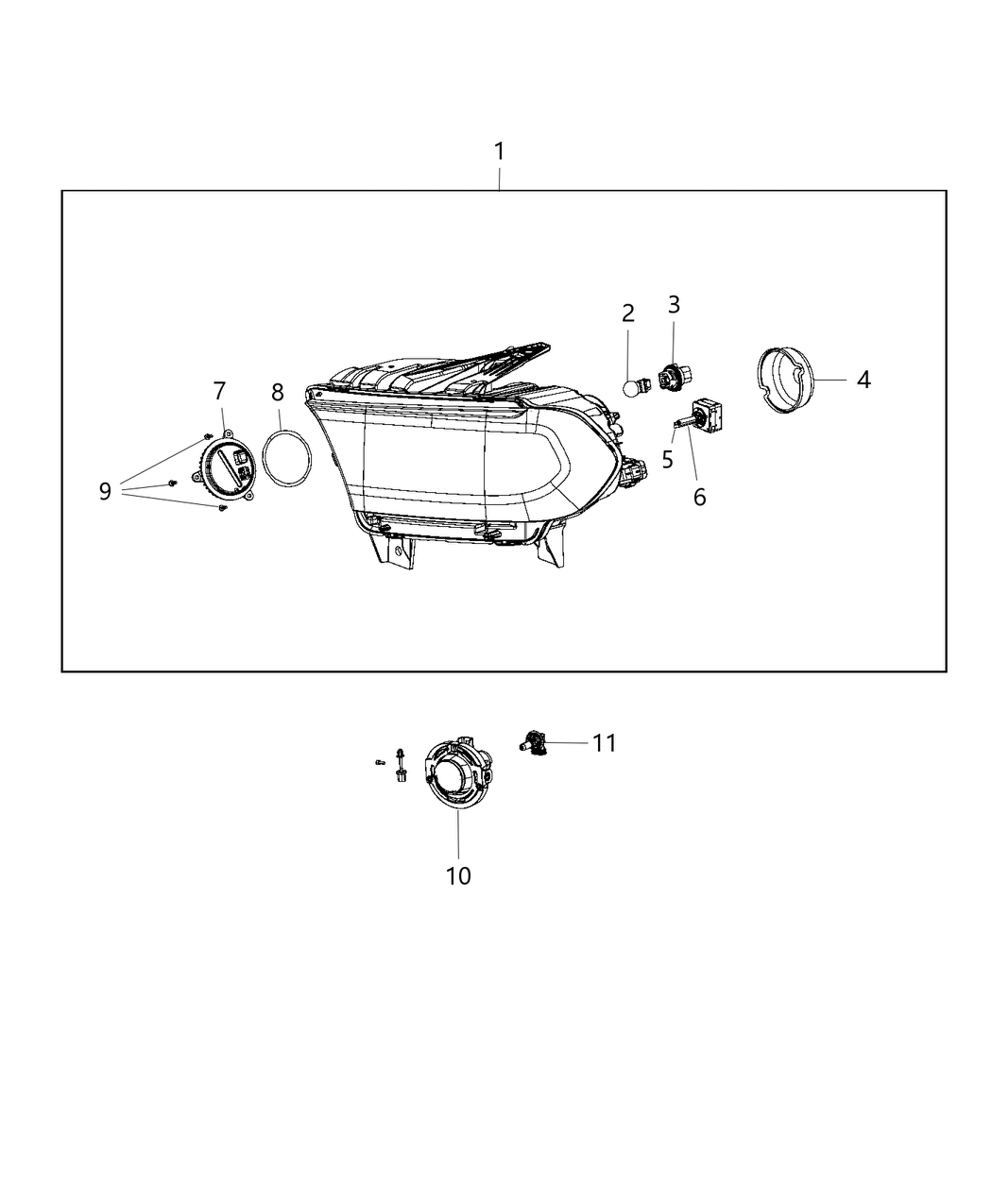 Mopar 68299137AA Headlamp