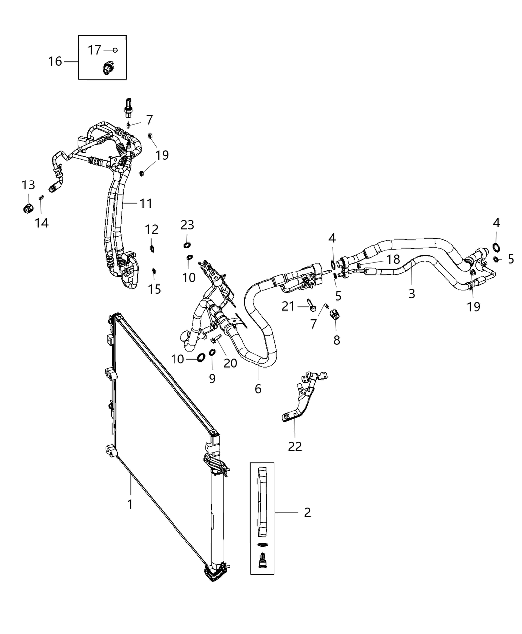 Mopar 68288394AA Line-A/C Suction & Discharge