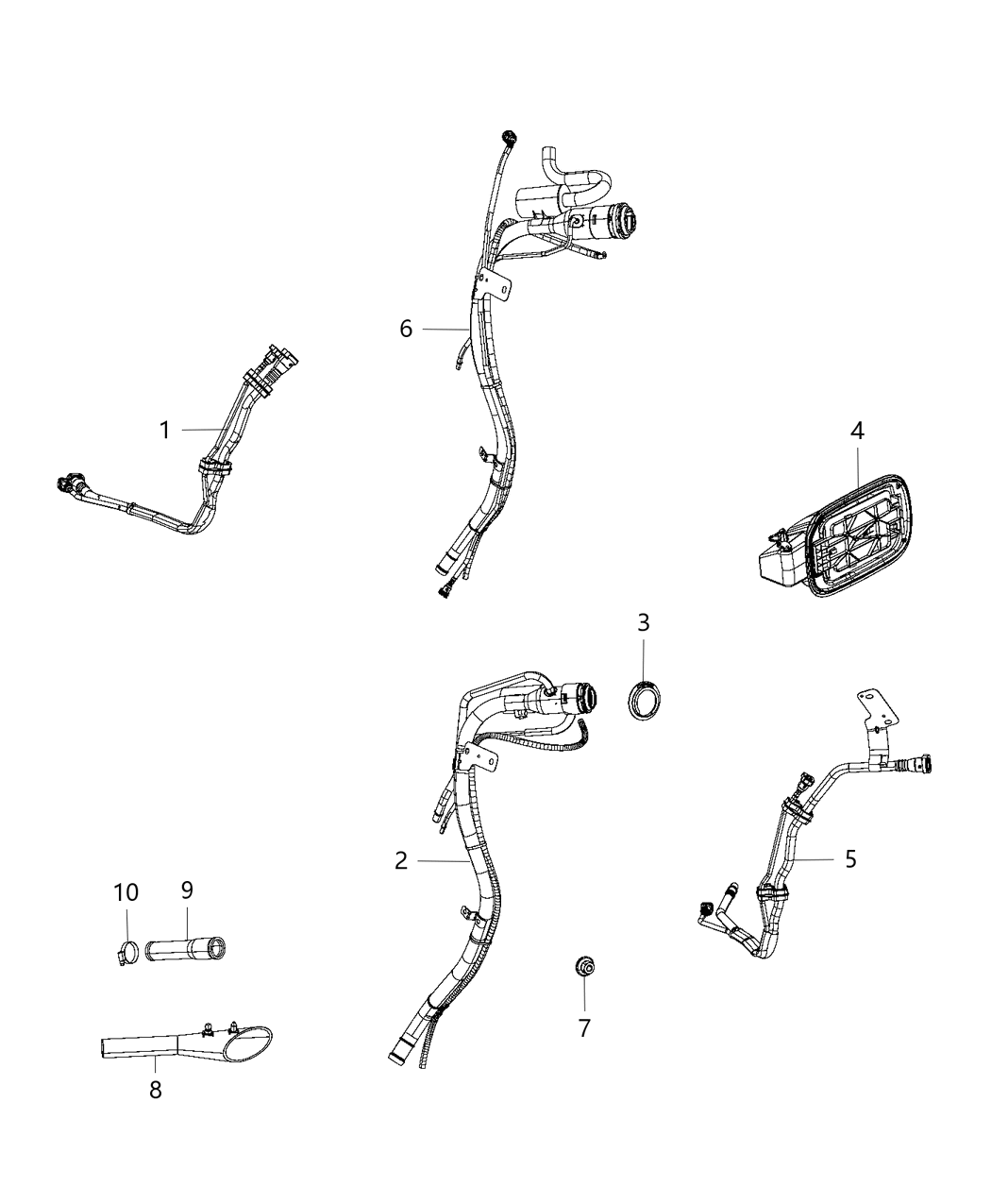 Mopar 68250911AB Tube-Fuel Filler