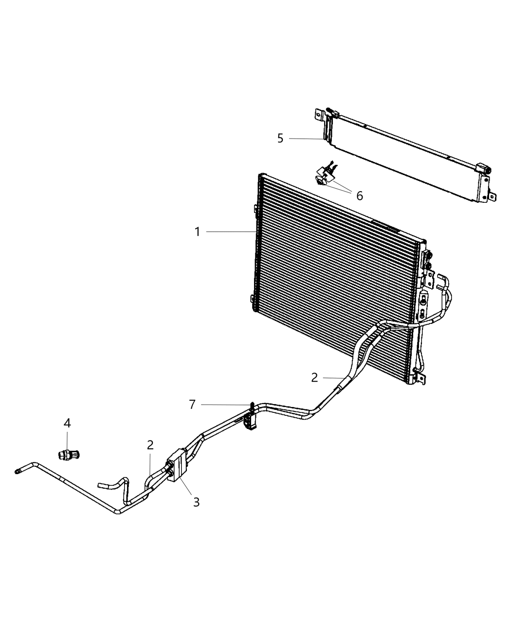 Mopar 52014704AC Tube-Oil Cooler Pressure And Ret