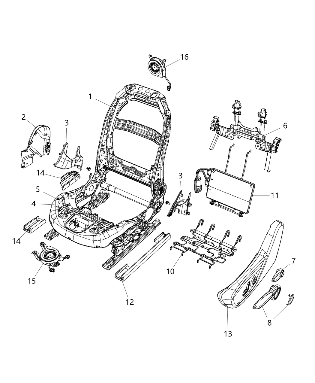 Mopar 1XM97LC5AD Shield-Seat