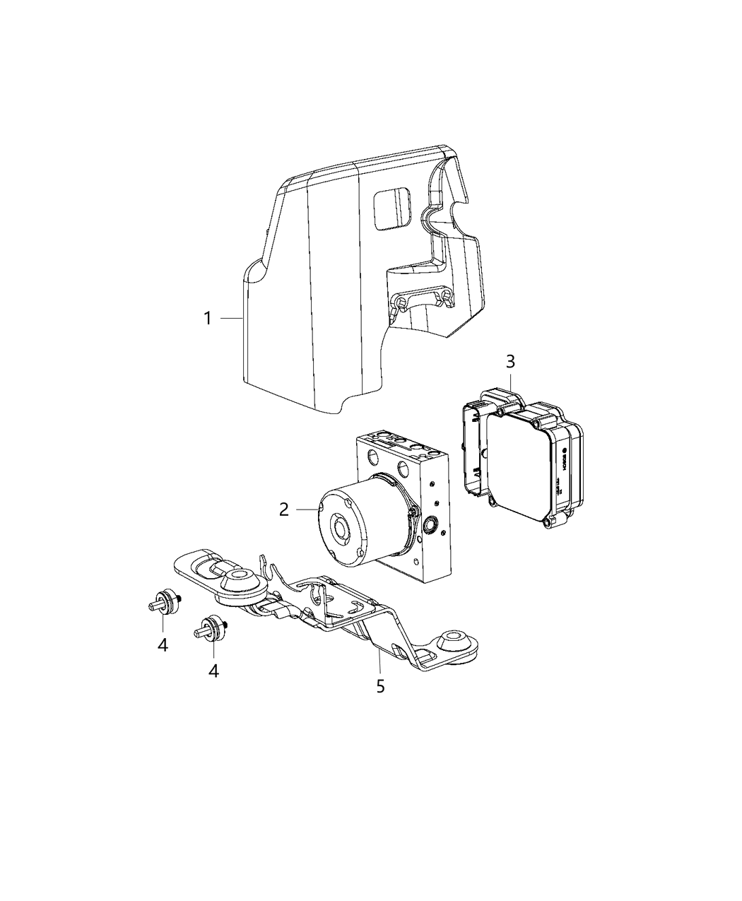 Mopar 68370659AA Abs Control Module