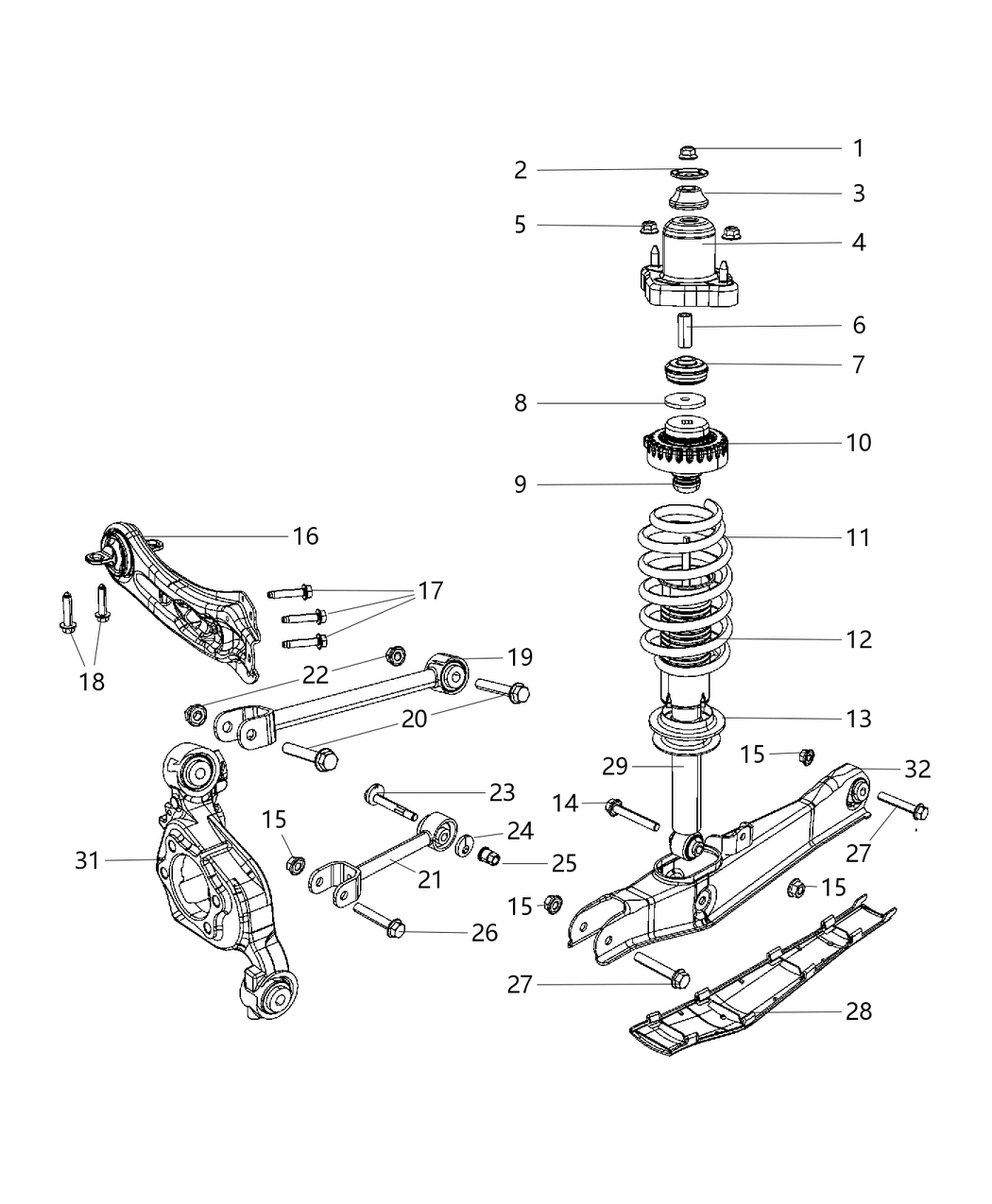 Mopar 5272833AB Spring-Rear