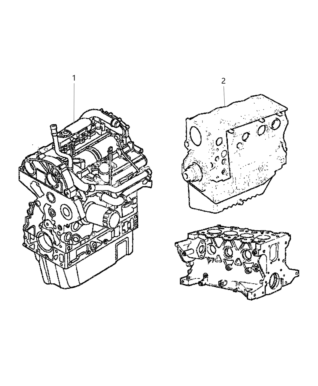 Mopar 68117084AA Engine-Long Block