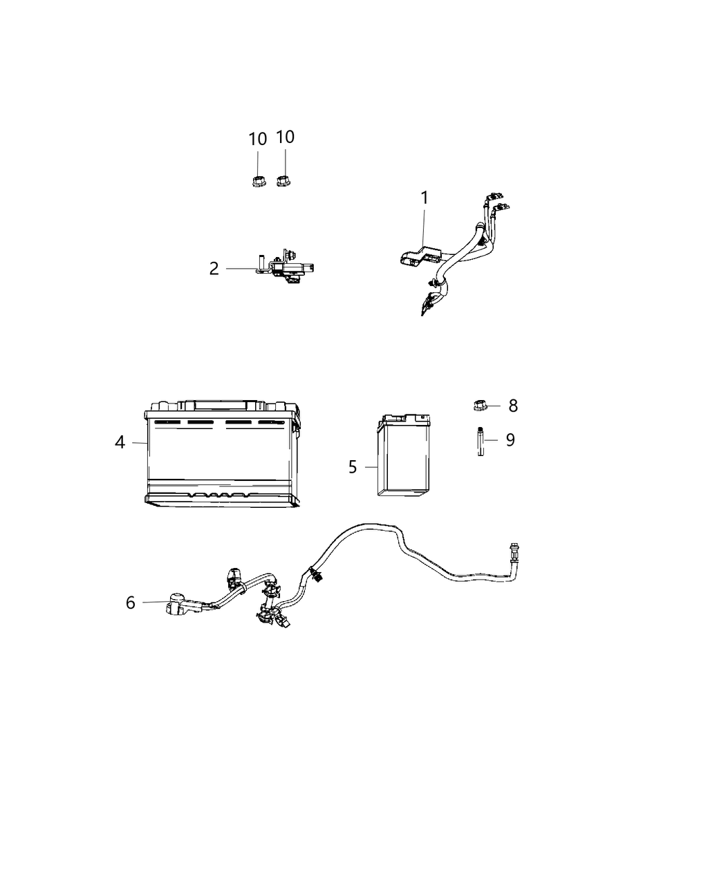 Mopar 68410680AB Wiring-Battery