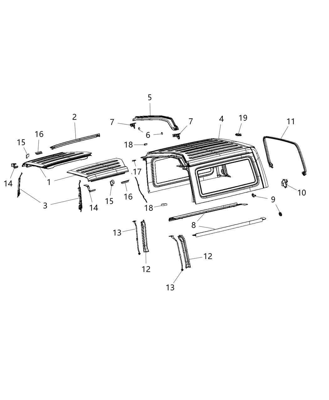 Mopar 68368993AF Seal-LIFTGLASS Opening