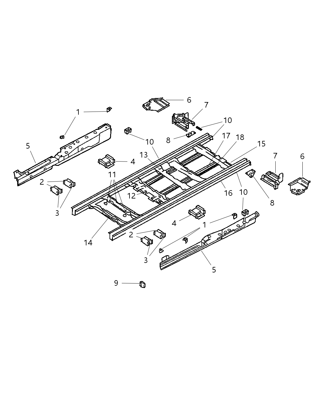 Mopar 5020084AB REINFMNT-Seat STRIKER