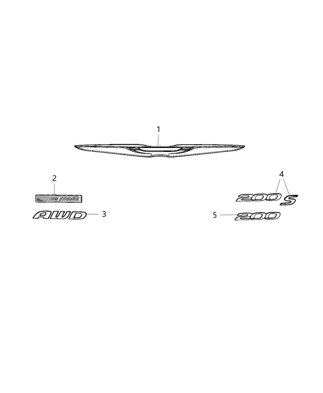 Mopar 68146419AA Nameplate