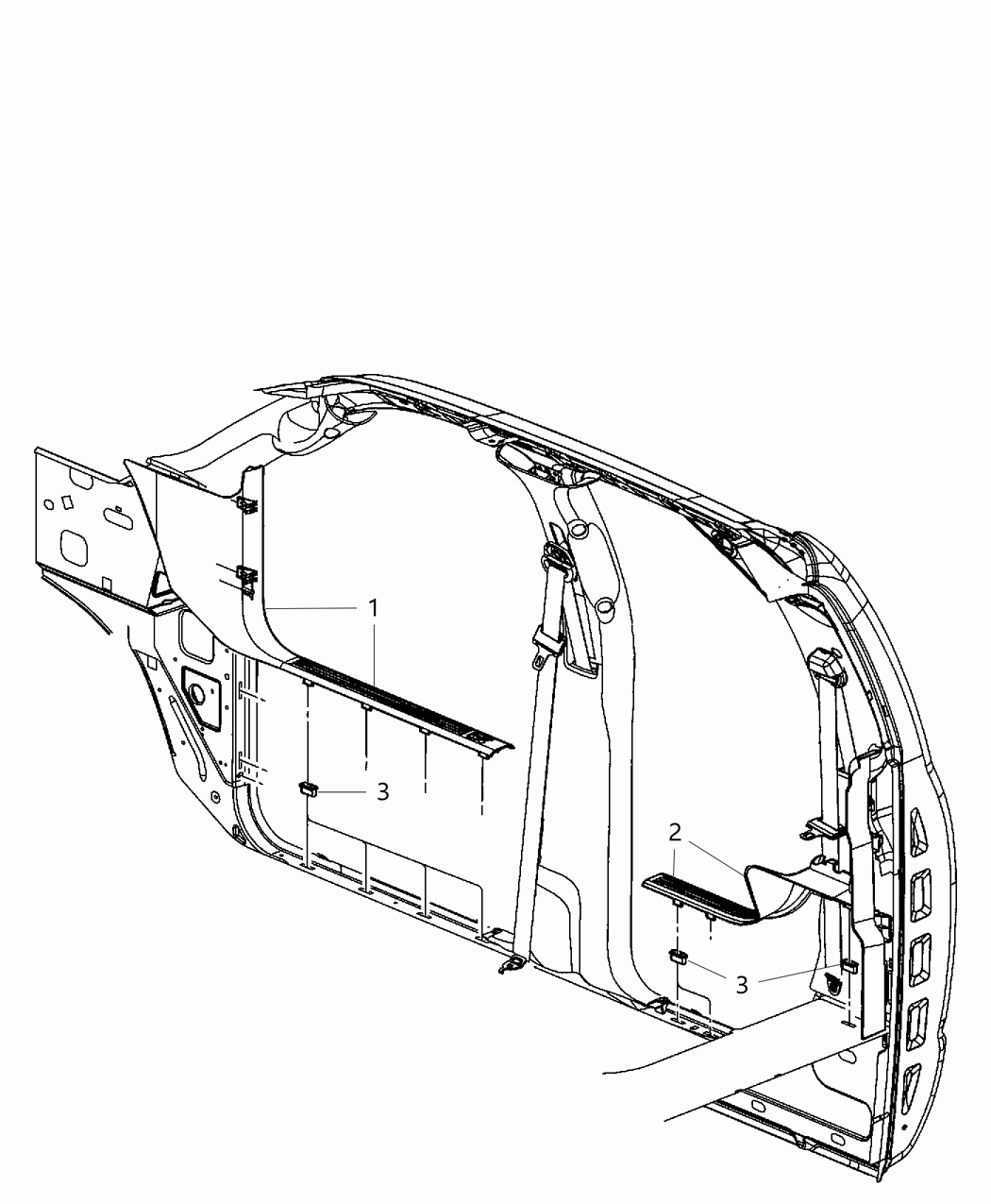 Mopar 1DX73HL1AB Panel-SCUFF