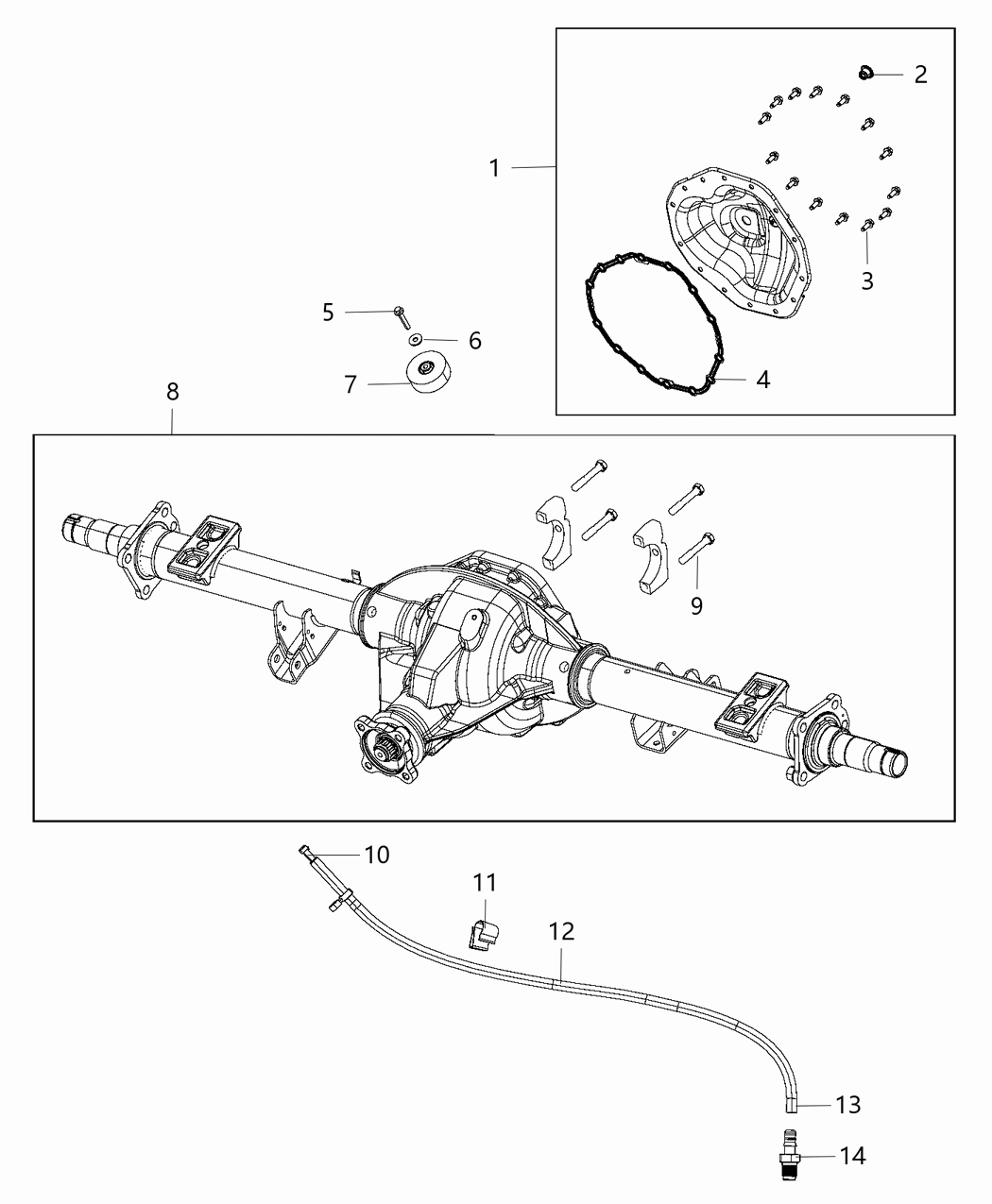 Mopar 68217804AA Housing-Rear Axle