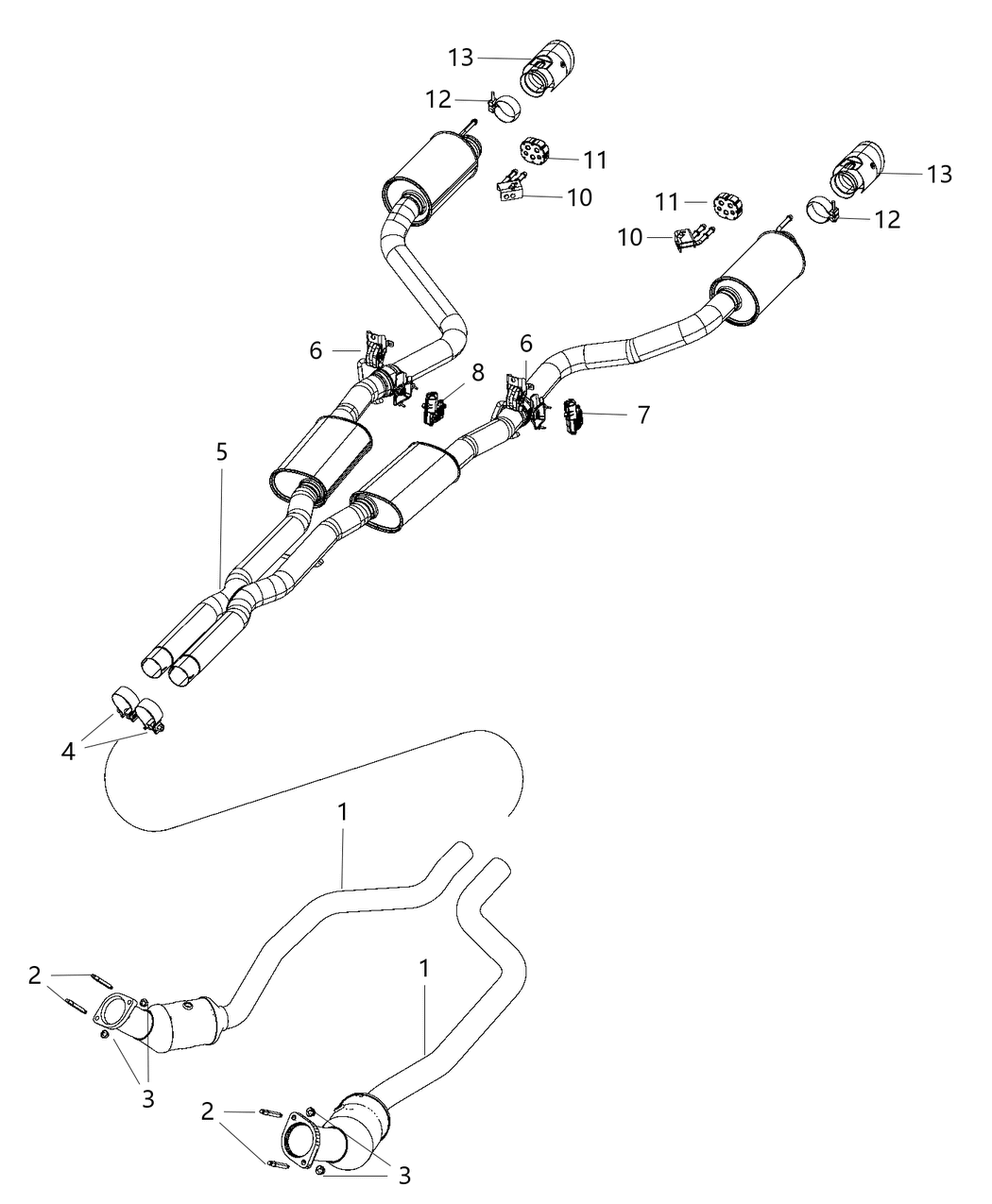 Mopar 68453194AB MUFFLER-Exhaust