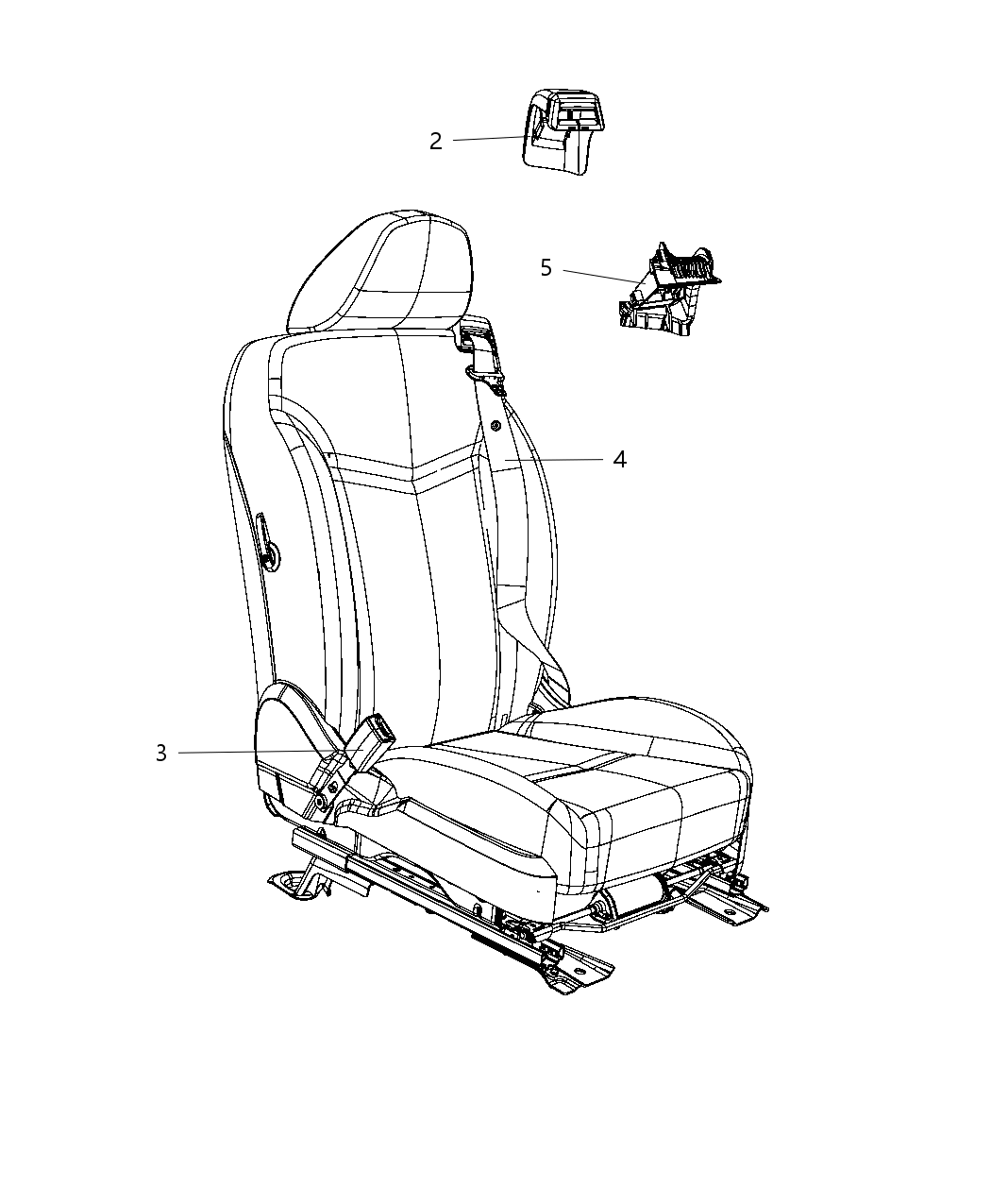 Mopar 1NS461L1AB Belt Assembly