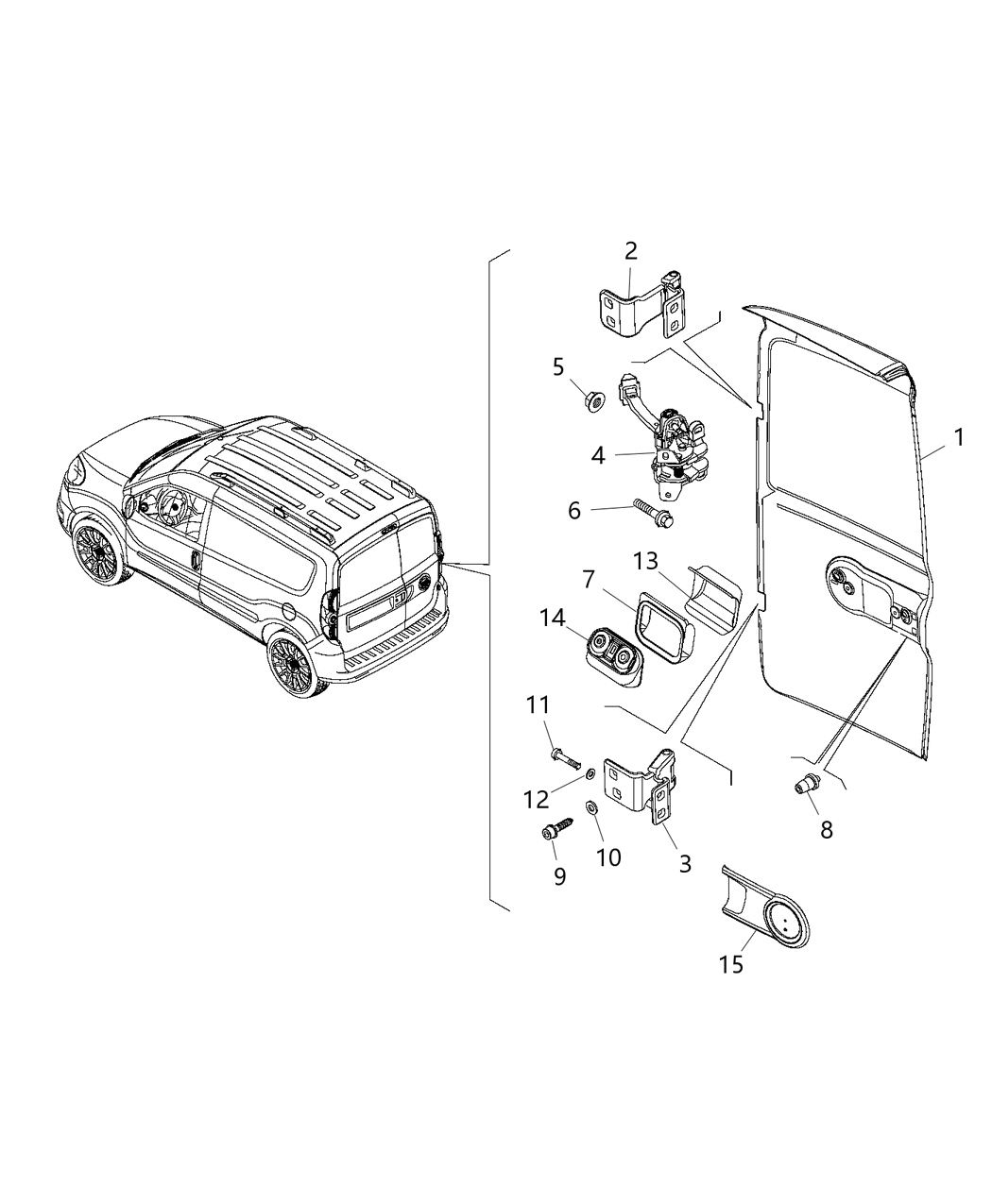 Mopar 6EX89LXHAA Molding-Cargo Door