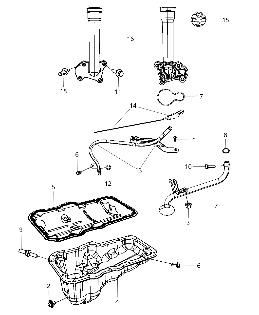 Mopar 53021782AD Tube-Engine Oil Indicator