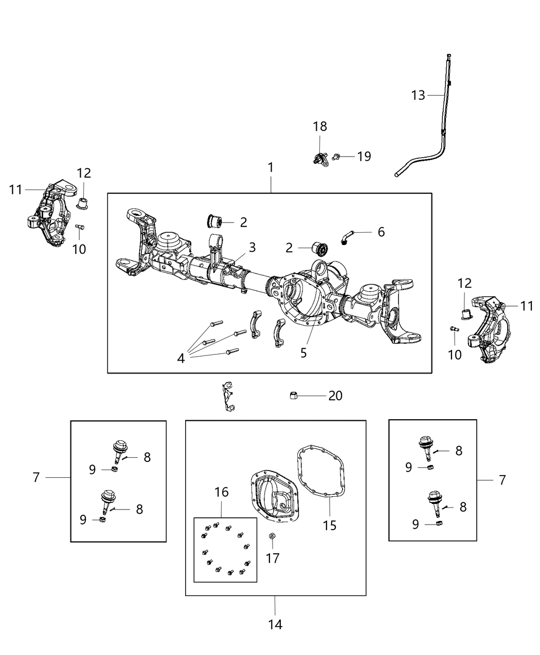 Mopar 68477010AA Housing-Axle